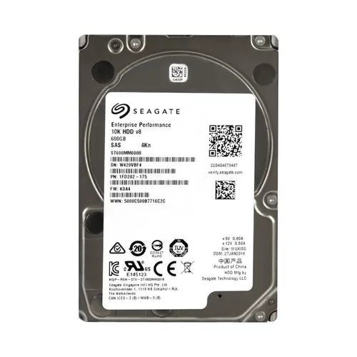 FESTPLATTE SEAGATE ST600MM0008 600GB 10000U/min 128MB SAS-3 2.5'' Zoll