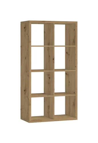 PREISBRECHER Raumteiler Style, 8 Fächer, in Artisan Eiche Dekor - 77x147x38cm (BxHxT)