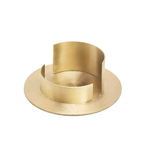 NKlaus Kerzenhalter für Taufkerzen und Kommunion, 4cm hoch in gold von NKlaus