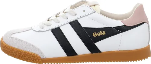 Gola Damen Elan Leather Schuhe (Größe 41, weiss) - Freizeitschuhe aus hochwertigem Leder mit rutschfester Gummisohle, ideal für stilvolle und bequeme Alltagslooks.