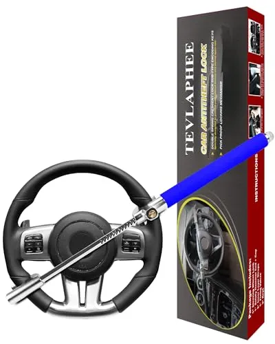 Tevlaphee Lenkradkralle - Sicheres Lenkradschloss für Ihr Auto - Wegfahrsperre mit patentierter Selbstverriegelungsfunktion, bietet umfassenden Diebstahlschutz und einfache Handhabung. Ideal für Autos und Wohnmobile.