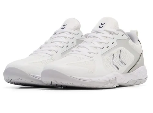 hummel SPEED COURT Handballschuh 42 EU - Sneaker für Handball, Größe 42, in stylischem Weiß/Grau, bietet optimalen Halt und Dämpfung für deine Leistung auf dem Spielfeld.