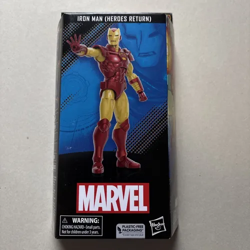 Marvel Legends Iron Man Actionfigur (Heroes Return) 15 cm - Spielfigur im Maßstab 15 cm, inspiriert von Marvel Comics, mit 4 Accessoires und vielen Gelenkpunkten für kreative Posen – ideal für Sammler und Fans!