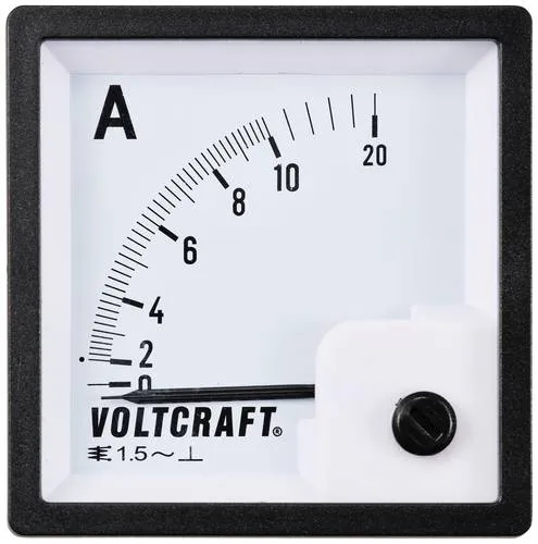 VOLTCRAFT Anzeigegerät Analog-Einbaumessgerät - Anzeigeinstrumente - Hochwertiges analoges Einbau-Messgerät, perfekt für Schalttafeleinbau und vielseitig einsetzbar als Ersatzteil oder zur Erstbestückung.