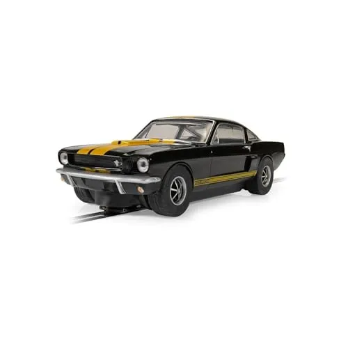 Scalextric C4542 Shelby Mustang GT350H – Hertz Edition Cars – USA/Klassiker ab 3 Jahren, Black and Gold