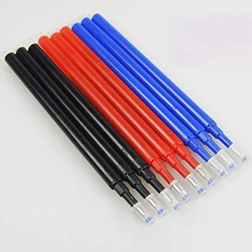 Ersatzminen Tintenroller Basic Nachfüllminen Für Radierbare Kugelschreiber, Sehr Gut Gefüllte Minen, Stift Radierbar, Strichstärke 0,7 mm [3/6/9 Stück] inkl. rot, Blau, schwarz (6 Stk: Rot+Blau)
