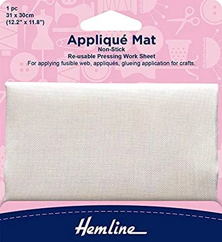 Hemline antihaftbeschichtetes Bügeltuch für Bügelbilder, 28 cm x 33 cm