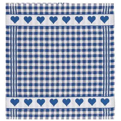 Geschirrtuch 50 x 50 cm Gläsertuch Spültuch Abtrocknen Küche Frottee Blau Kracht