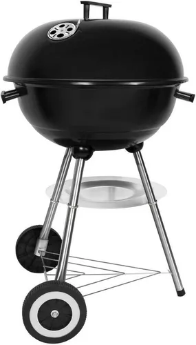 SunJas Holzkohlegrill Kugelgrill CA, Hoch: 37cm(S), 70cm(L), mit Deckel, mit Rädern(CA-20, Groß)