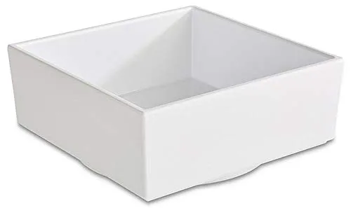 APS 15473 Schale/Bento Box ASIA PLUS, 7,5 x 7,5 cm, Höhe 3 cm, Melamin, weiß