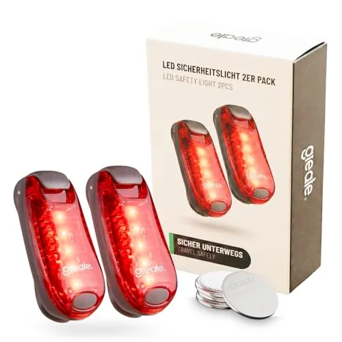 ABSINA LED Blinklicht Sicherheitslicht 2er Pack