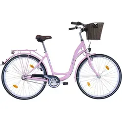 FASHION LINE Cityrad, 3 Gang Shimano NEXUS Schaltwerk, Nabenschaltung, für Damen und Herren, Nabenschaltung rosa 48 cm