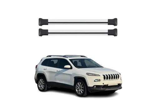 OMAC Dachträger für Jeep Cherokee KL (2014-2018) - 75kg, Aluminium, Wasserfest, Abnehmbar - Hochwertige Aluminium-Dachträger mit aerodynamischem Design, ideal für Fahrrad- und Skiträger. Leicht, wasserdicht und einfach zu installieren – perfekt für Ihre Abenteuer!