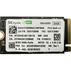Produktbild SK hynix 256GB M.2 NVMe SSD PCIe 4.0 x4