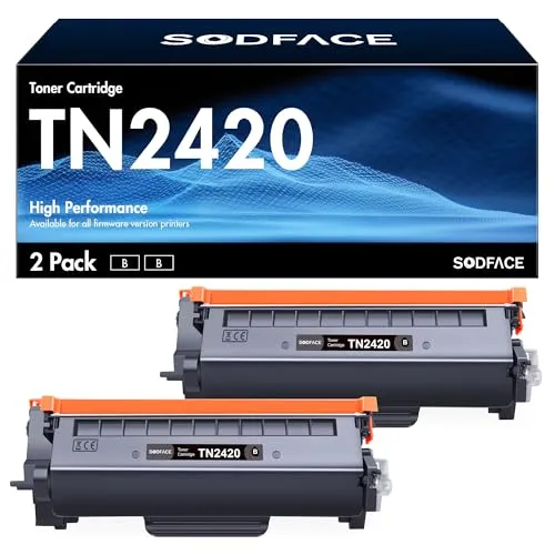 SODFACE TN2420 TN2410 Toner Kompatibel für Brother TN2420 TN2410 für Toner Brother MFC L2710DW MFC-L2710DW MFC-L2710DN HL-L2350DW DCP-L2530DW HL-L2375DW MFC-L2750DW MFC-L2730DW Drucker