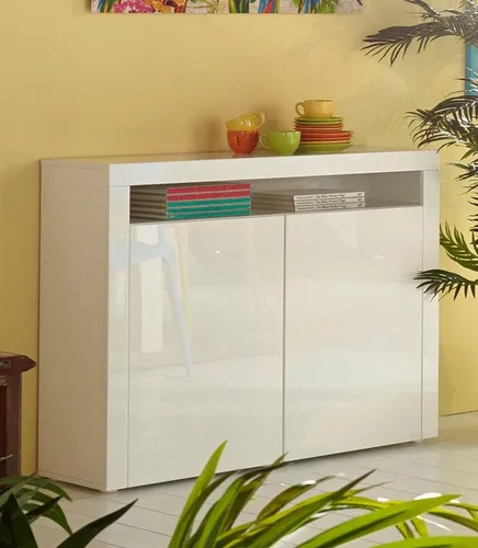 Borchardt Möbel Highboard Santa Fe, Breite 107 cm in Weiß in weiß von Borchardt Möbel