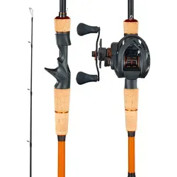 VEVOR Baitcasting Angelrute und Rolle Set, 2,13 m