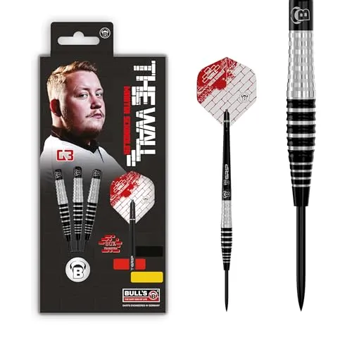 BULL'S Dartpfeil Martin Schindler Generation 3 Steeldart 21g - Darts, Pro Dartpfeil mit präziser Balance und griffigem Design für optimale Kontrolle und Wurfgenuss. Ideal für ambitionierte Spieler.