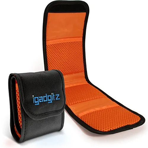 iGadgitz U4536 3 Taschenbeutel Objektivfilter Tasche Hülle Etui Kompatibel mit SKR & DSLR Kameras