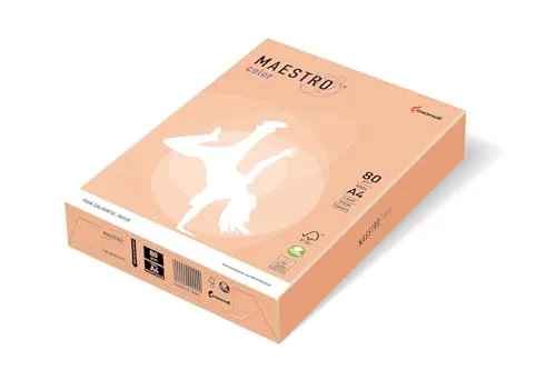 Rezeptpapier farbig Maestro Colour A4 gr. 80 ff. 500 in orange von Mondi
