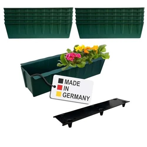 BURI Blumenkästen-Einsätze für Europaletten, 10er Set Dunkelgrün - Garten-Zubehör mit perfekter Passform für Europaletten. Die innovative Bewässerungsmatte sorgt für optimale Feuchtigkeit und schützt vor Wurzelfäule - ideal für stilvolle Pflanzlösungen.