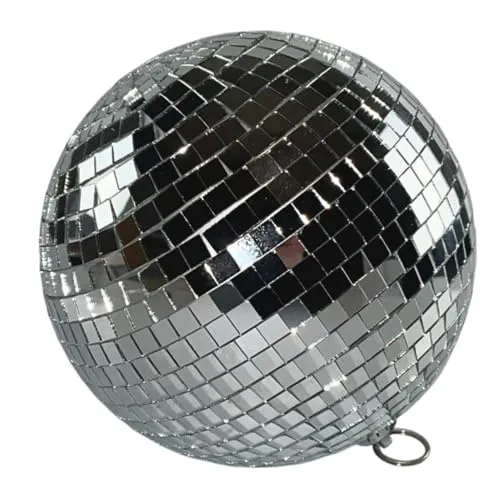 Spiegelkugel 15 cm – Hochwertige Discokugel mit Echtglasfacetten für Party- und Dekorationszwecke - Mirrorball