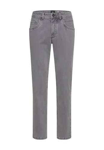 camel active 5-Pocket-Jeans Relaxed Fit grau|grün 31 - Bequeme 5-Pocket-Jeans aus Baumwoll-Elasthan-Mix für entspannten Tragekomfort im Alltag. Ideal für lässige Looks und vielseitige Kombinationen.