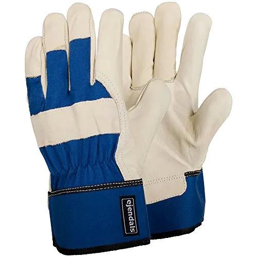 Ejendals Lederhandschuh Tegera 105, Größe 10, 1 Stück, blau/beige, 105-10
