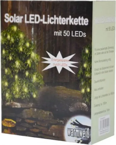 Solar LED-Lichterkette 50 LEDs
