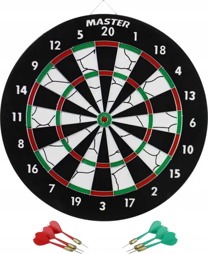 MASTER Flockpapier-Dartboard 37 cm - Doppelseitig