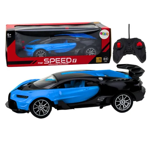 LEAN TOYS Spielzeug-Boot Lean Toys Sportwagen Fernsteuerung Rc Blau1:16