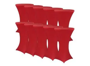 NYVI Stehtischhusse Gala Rot Ø 70-75 cm in rot von NYVI