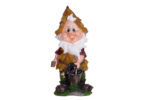 BIRENDY Dekofigur Zwerg Gartenzwerg XXL Gartenwichtel NF14198-3 Groß 55cm Gartenfigur