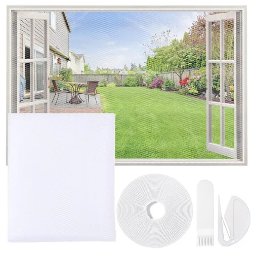 Fliegengitter Fenster Insektenschutz Fenster auf Fenstergrößen bis 150x130cm ...