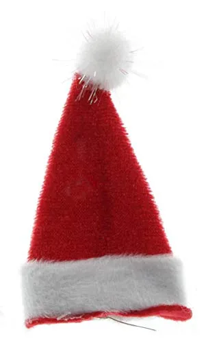 Mel-O-Design Spange Weihnachtsmütze Zipfelmütze Haarclip in rot von Melo