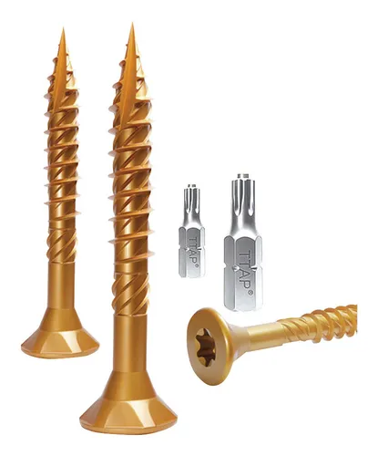 E-Jet Schraube 6 x 160 TG Senkkopf verzinkt gelb T30 von E-Jet