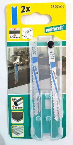 2x Wolfcraft Stichsägeblätter HSS; U-Schaf, 3-10mm von wolfcraft