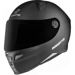 Bogotto FF110B Helm XL, schwarz für Männer - Motorradhelm mit kratzfestem Visier und Vorbereitung für Pinlockscheibe, ideal für Sicherheit und Komfort auf jeder Fahrt.