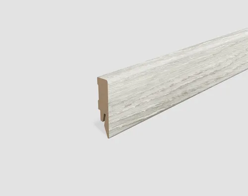 EGGER Sockelleiste L504, L: 240 cm, H: 5.8 cm, 2,40m, passend zu Fußboden Abergele Eiche dunkel