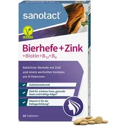 sanotact Bierhefe + Zink (60 Tabletten)
