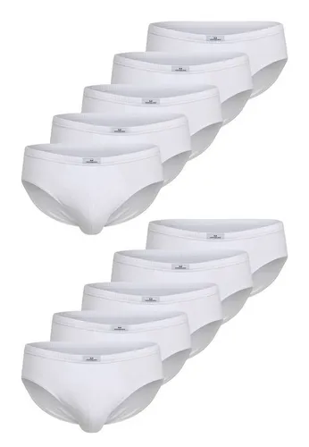 GÖTZBURG Slip GÖTZBURG Herren Sport-Slip weiß uni 10er Pack (10-St)