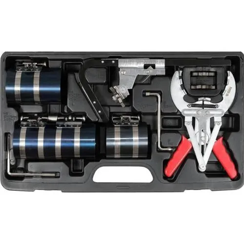 YATO Profi Kolbenring Spannband-Satz 10-teilig - Kolbenringe Werkzeugset mit Kolbenringzange und Ringnutenreiniger, ideal für Kfz-Werkstätten und Heimwerker. Langlebig und praktisch im Hartschalen-Koffer.
