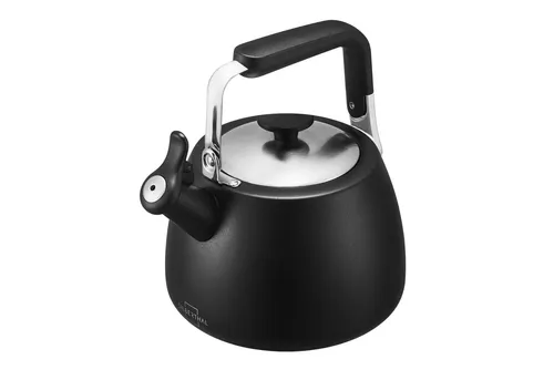 SILBERTHAL Wasserkessel Induktion 2,8l – Flötenkessel aus Edelstahl - Teekessel für Induktionsherde, mit 5-lagigem Boden für schnelle Wärmeleitung. Tropffreies Ausgießen und extra laute Pfeife für sicheres Kochen. Ideal auch fürs Camping!