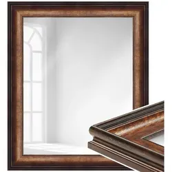 WANDStyle Wandspiegel H235, Bronze - Klassischer Wandspiegel in 70 cm x 50 cm, aus nachhaltigem Kunststoff gefertigt und 'Made in Germany'. Ideal für jeden Raum, sorgt für eine elegante Raumgestaltung.
