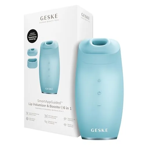 GESKE SmartAppGuided™ Lip Volumizer & Booster | 6 in 1 - Entdecke den GESKE Lip Volumizer & Booster | 6 in 1, der dir in Sekundenschnelle vollere Lippen zaubert. Mit verschiedenen Aufsätzen und App-Anleitungen für individuelle Ergebnisse und eine verbesserte Lippenfarbe.