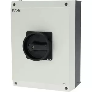 Eaton P3-100/I5/SVB-SW/HI1 207375 Hauptschalter - Sicherungen, 3-poliger Hauptschalter mit IP65 Schutzart, abschließbar in 0-Stellung, ideal für sichere Stromtrennung und Wartung.
