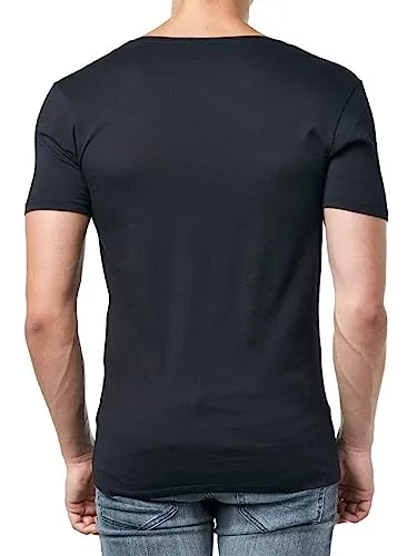 Drykorn Herren T-Shirt Quentin 49371 888 H-Jersey, Schwarz (Schwarz 1000), Large (Herstellergröße: L)