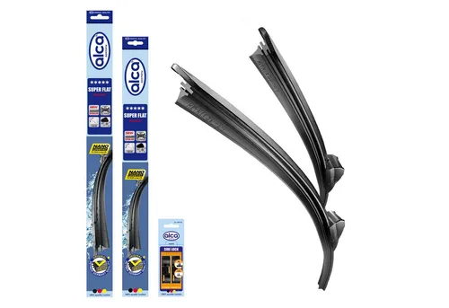 alca Scheibenwischblätter passend für VW LUPO, 06.2003 - 07.2005, Frontscheibe, (Packung, 2-St., Scheibenwischer), mit Nano Graphit Beschichtung