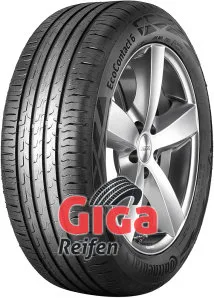 Sommerreifen CONTINENTAL ECO CONTA 6 195/60 R18 96H - Autoreifen mit geringem Rollwiderstand für optimale Kraftstoffeffizienz und hohen Fahrkomfort, ideal für sicheres Fahren bei sommerlichen Bedingungen.