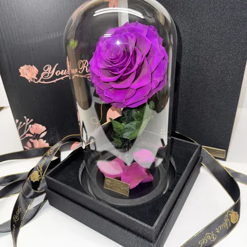 Yourroses® Echte Premium Rose Im Glas Mit Einer Wunderschönen Geschenkbox | Lang